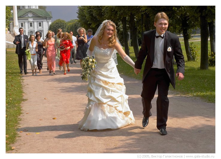 Kuskovo walk. Wedding